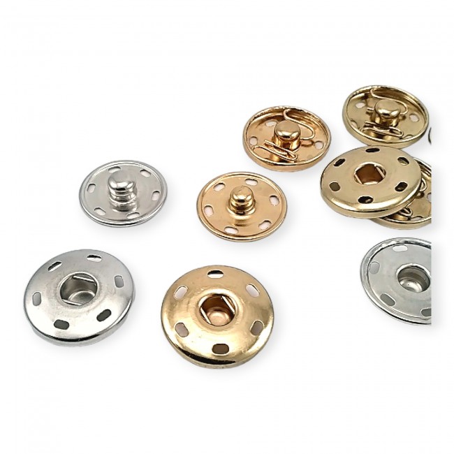 Sew-On Stainless Steel Snap Buttons
