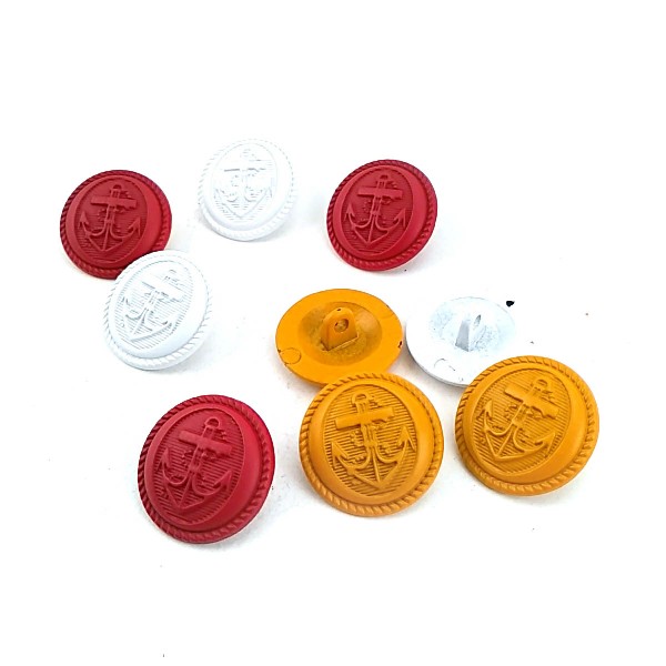 Mineli Çapa Tasarımlı Ayaklı Ceket Düğmesi 18 mm - 29 boy E 1151 MN