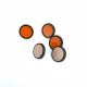 Bluz ve Gömlek Düğmesi Mineli Sade Metal Ayaklı Düğme  12 mm - 19 boy E 1304