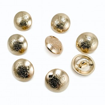 Gold Plated Button Clasp Blazer 8 pcs Jacket Button Set 15 mm - 24 L E 1875 SET8