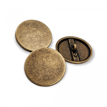 Flat Coin Shape Metal Shank Button 34 mm - 54 L E 716