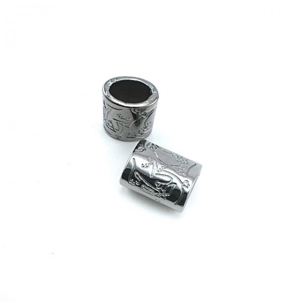 Bağ Ucu Metal Desenli Bağucu 5 mm Çap E 1107