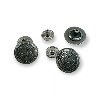 Snap Fasteners Button Crown Logo 17 mm 27 L E 1449