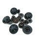 Metal Yıldız Tasarımlı Çıt çıt Düğme Mat Boya 17 mm - 27 boy E 1482 MN