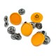 Mineli Çıt çıt Düğme 17 mm - 27 boy E 1593