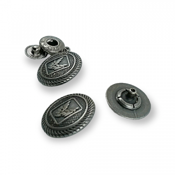 Yonca Logolu Çıtçıt Düğme 15 mm 28 boy E 1634