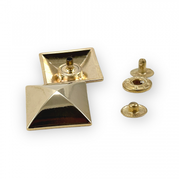 Pyramid Shape Snap Fasteners Button 24x24 mm E 1696