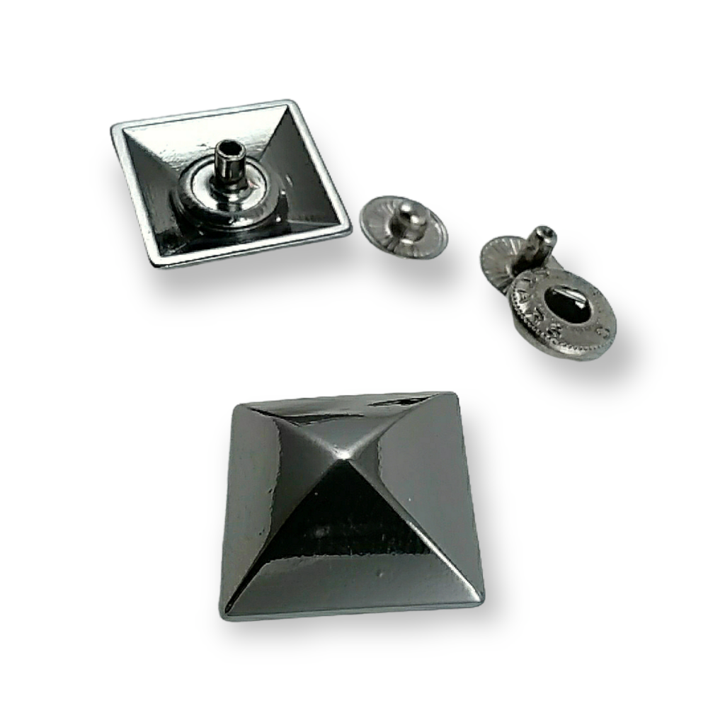 Pyramid Rivet Snap Pyramid Shape Snap Fasteners Button 19 x 19 mm