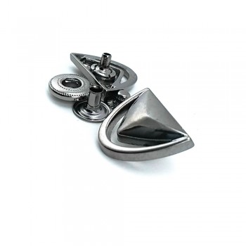 Zamak Çıtçıt Düğme Kuş Gözü  Tasarım 17 x 22 mm E 1969