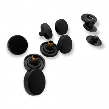 Flat Shape Zamak Snap Fasteners Button 10 mm 16 L E 1990