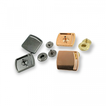 Square Snap Button Outerwear Snap Fasteners 23 mm x 20 mm E 2216