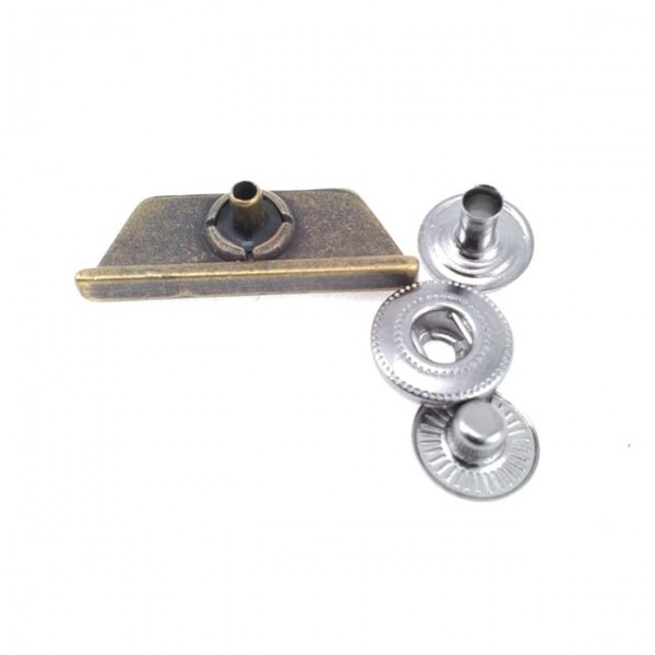 Rectangle Coat and Jacket Snap Fasteners Button 30 x 12 mm E 227