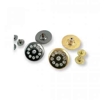Taşlı Çıtçıt Düğme 22 mm 36 boy E 292