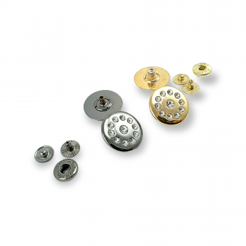 Rhinestone Snap fasteners Button 22 mm 36 L E 292