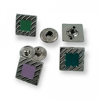 Snap Fasteners Enameled Jacket Snap Button 14 x 14 mm E 618