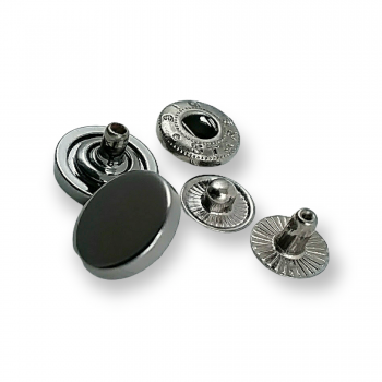 Düz Para Şekil Çıtçıt Düğme 13 mm - 20 boy E 693