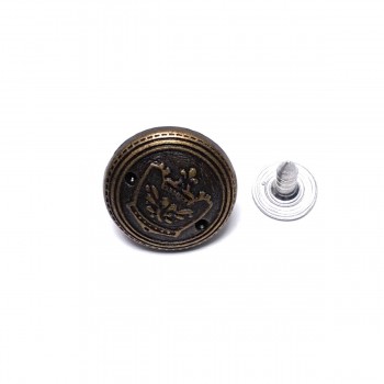 Taç Logolu Kot Düğme 20 mm 32 Boy E 1030
