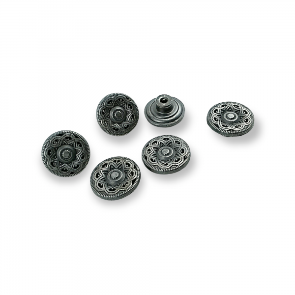 Jeans Button with Decorative Pattern 17 mm 28 L E 309 Jeans Button with Decorative Pattern 17 mm 28 L E 309