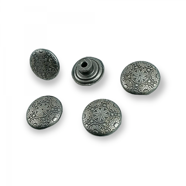 Kot Düğmesi Motif Desenli Çakma Düğme 16 mm 26 boy E 497 Kot Düğmesi Motif Desenli Çakma Düğme 16 mm 26 boy E 497