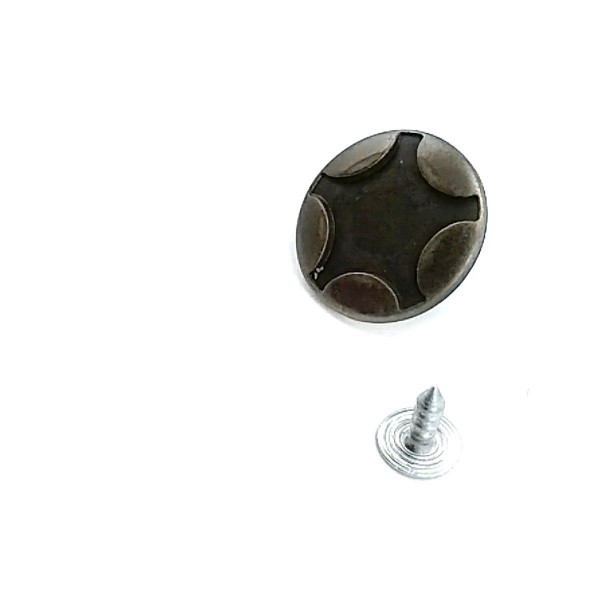 Yıldız Detaylı Kot Düğmesi 22 mm 37 boy E 871 Yıldız Detaylı Kot Düğmesi 22 mm 37 boy E 871