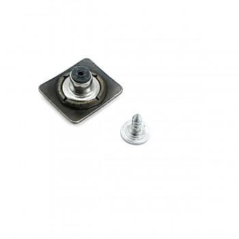 Dikdörtgen Mineli Kot Düğmesi 19 x 17 mm E 885