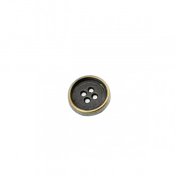 Plain Four Hole Metal Button Sewing 15 mm - 24 L E 184