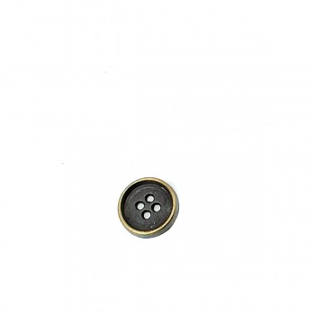 Plain Four Hole Metal Button Sewing 15 mm - 24 L E 184