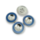 İki Delikli Mineli Metal 25 mm 40 boy Düğme Mont ve Trençkot Düğmesi E 774
