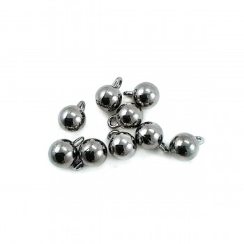 11 mm x 8 mm Zipper pullers ball shape E 1900 11 mm x 8 mm Zipper pullers ball shape E 1900
