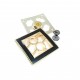 Snap Fasteners Patterned and Stylish Metal Snap Button 42 x 42 mm E 1310
