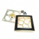 Snap Fasteners Patterned and Stylish Metal Snap Button 42 x 42 mm E 1310