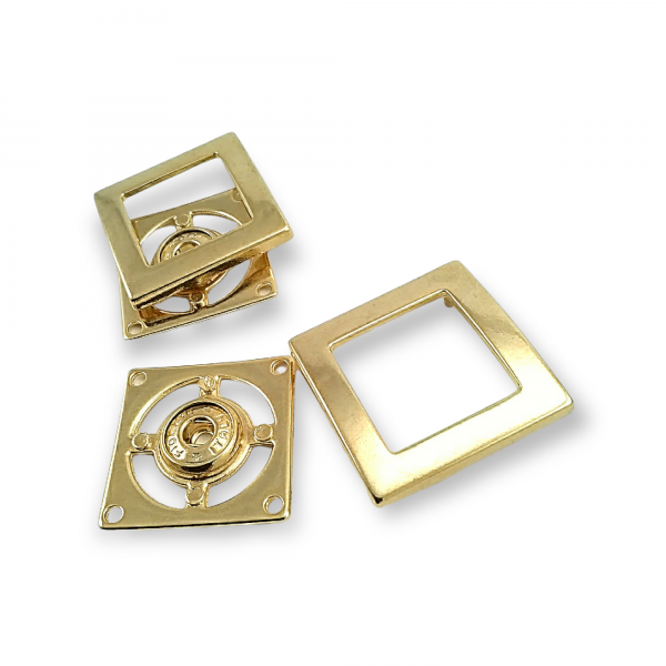 Mont , Kaban ve Ceket için Metal Çıtçıt Düğme 32 x 32 mm Е 1831
