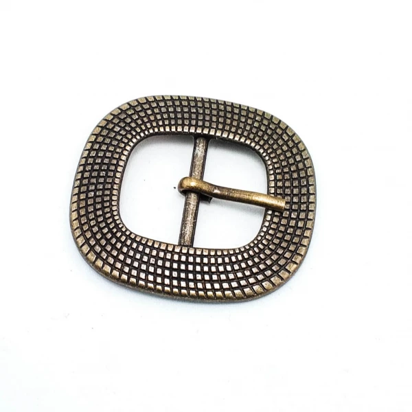 Oval and Patterned Belt Buckle 23 mm E 169 Oval and Patterned Belt Buckle 23 mm E 169