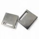 Rectangular hole sew-on label 15.1 mm x 13.4 mm E 1229