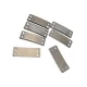 4-hole slightly curved sew-on label 21.5 mm x 7 mm E 1587