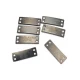 4-hole slightly curved sew-on label 21.5 mm x 7 mm E 1587