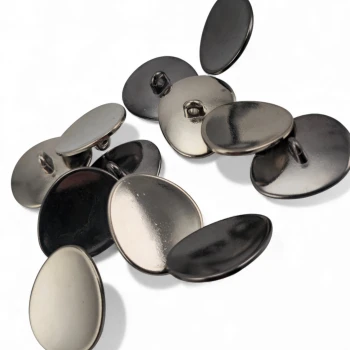 Asymmetrical Oval Shaped Jacket Button 23 mm x 19.5 mm - 36 men E 2075