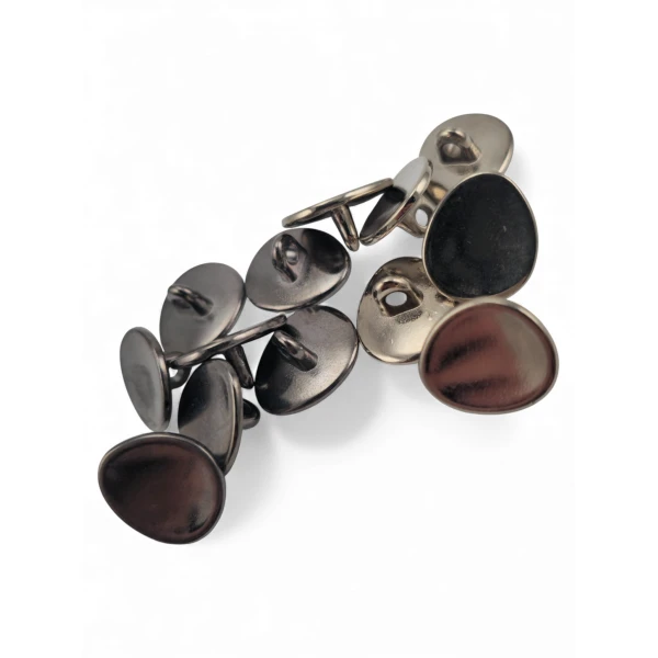 Oval Domed Jacket Button 15 mm x 13 mm E 2076