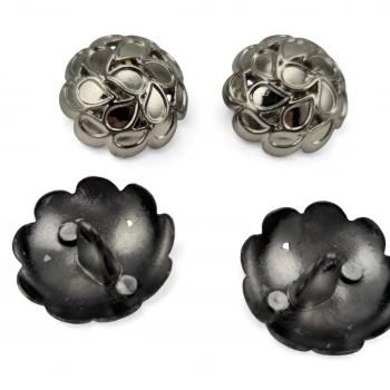 embossed flower bud patterned Jacket Button 22.7 mm - 36 size E 2101 embossed flower bud patterned Jacket Button 22.7 mm - 36 size E 2101