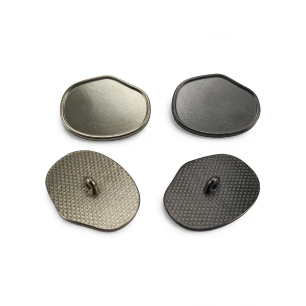 Footed button Oval Form Jacket Button 30 mm x 22.5 mm - 45 size E 2102