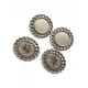 Knitted Frame Embossed Button 17.5 mm - 27 size E 2137