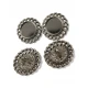 Knitted Frame Embossed Button 17.5 mm - 27 size E 2137
