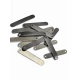 oval cornered, curved metal plate 29.2 mm x 5.3 mm E 2222