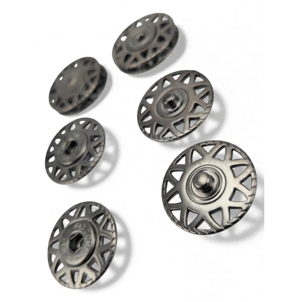 Yıldız desenli 25 mm  40 Boy Çıtçıt  E 2226