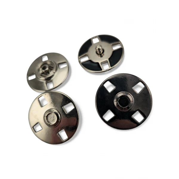 Decorative Covered 4 Hole Sewn Snap Fastener 24 mm E 2240