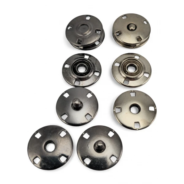 4 Hole Round Snap Fastener with Sewing Slot 17 mm - 26 size E 2281