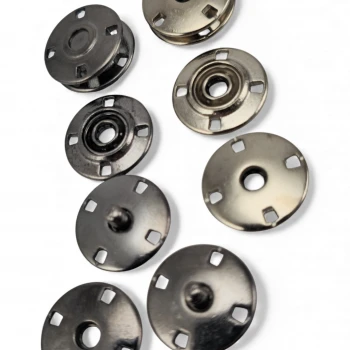 4 Hole Round Snap Fastener with Sewing Slot 17 mm - 26 size E 2281 4 Hole Round Snap Fastener with Sewing Slot 17 mm - 26 size E 2281