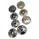 4 Hole Round Snap Fastener with Sewing Slot 17 mm - 26 size E 2281