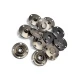 4 Hole Round Snap Fastener with Sewing Slot 20 mm - 32 size E 2280