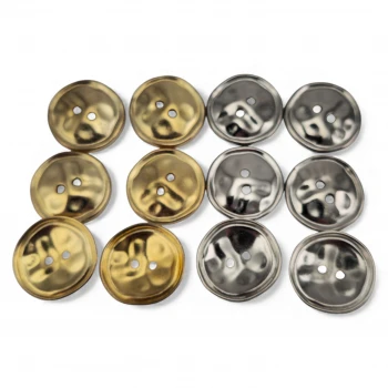 Hammered 2 Hole Zamak Button 20 mm - 32 size E 2287